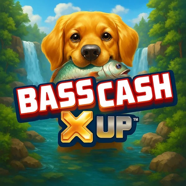 Bass Cash X UP logo by Alchemy Gaming Spinsino Casino