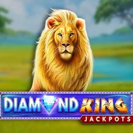 Diamond King Jackpots by SpinPlay Games, showcased at spinsinoo.com – game logo