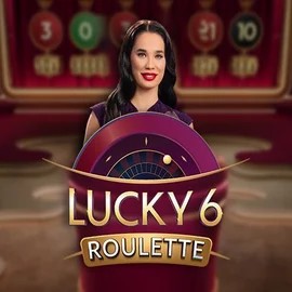 Official Live Casino logo: Lucky 6 Roulette by Pragmatic Play at Spinsino Casino