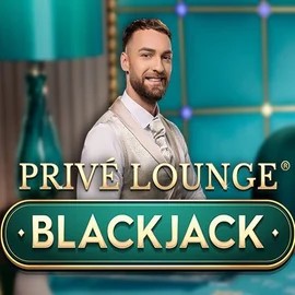 Privé Lounge Blackjack online game logo by Pragmatic Play on spinsinoo.com